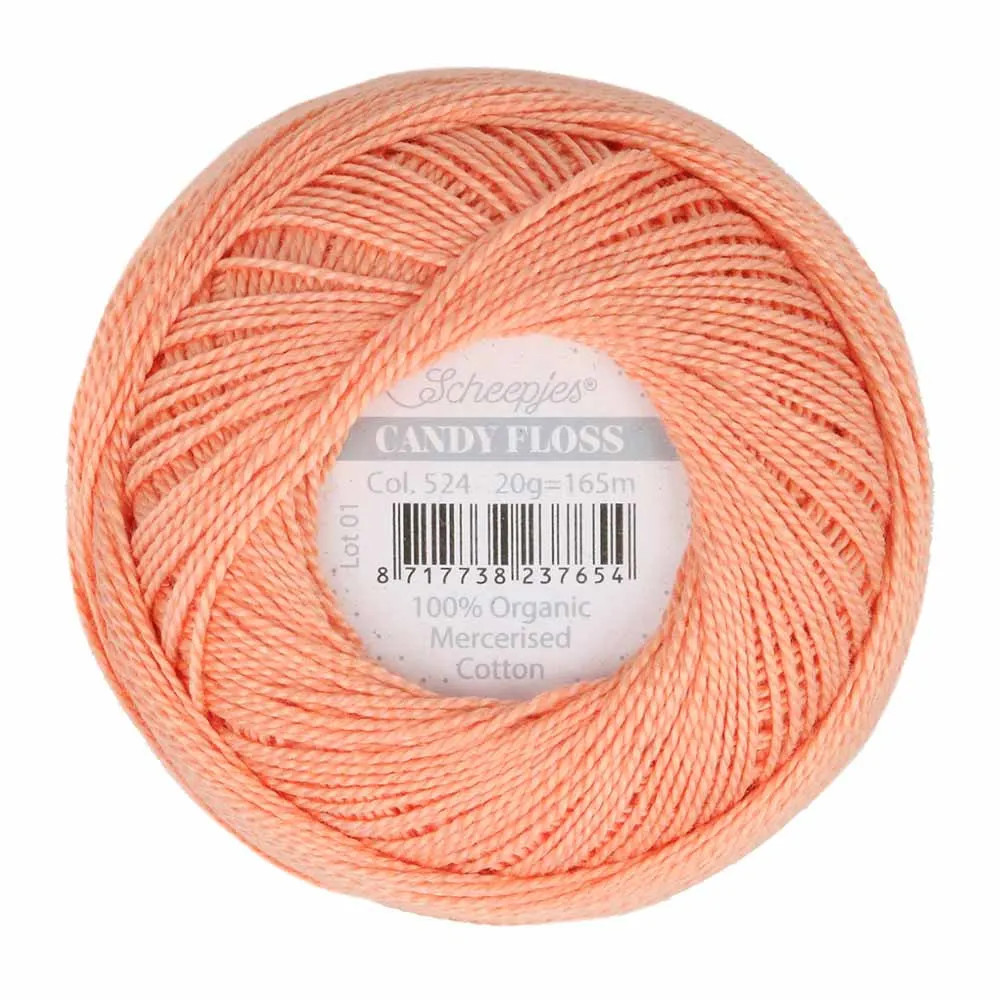 Fil fin 100% coton mercerisé Scheepjes Candy Floss