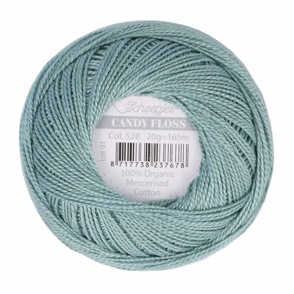 Fil fin 100% coton mercerisé Scheepjes Candy Floss
